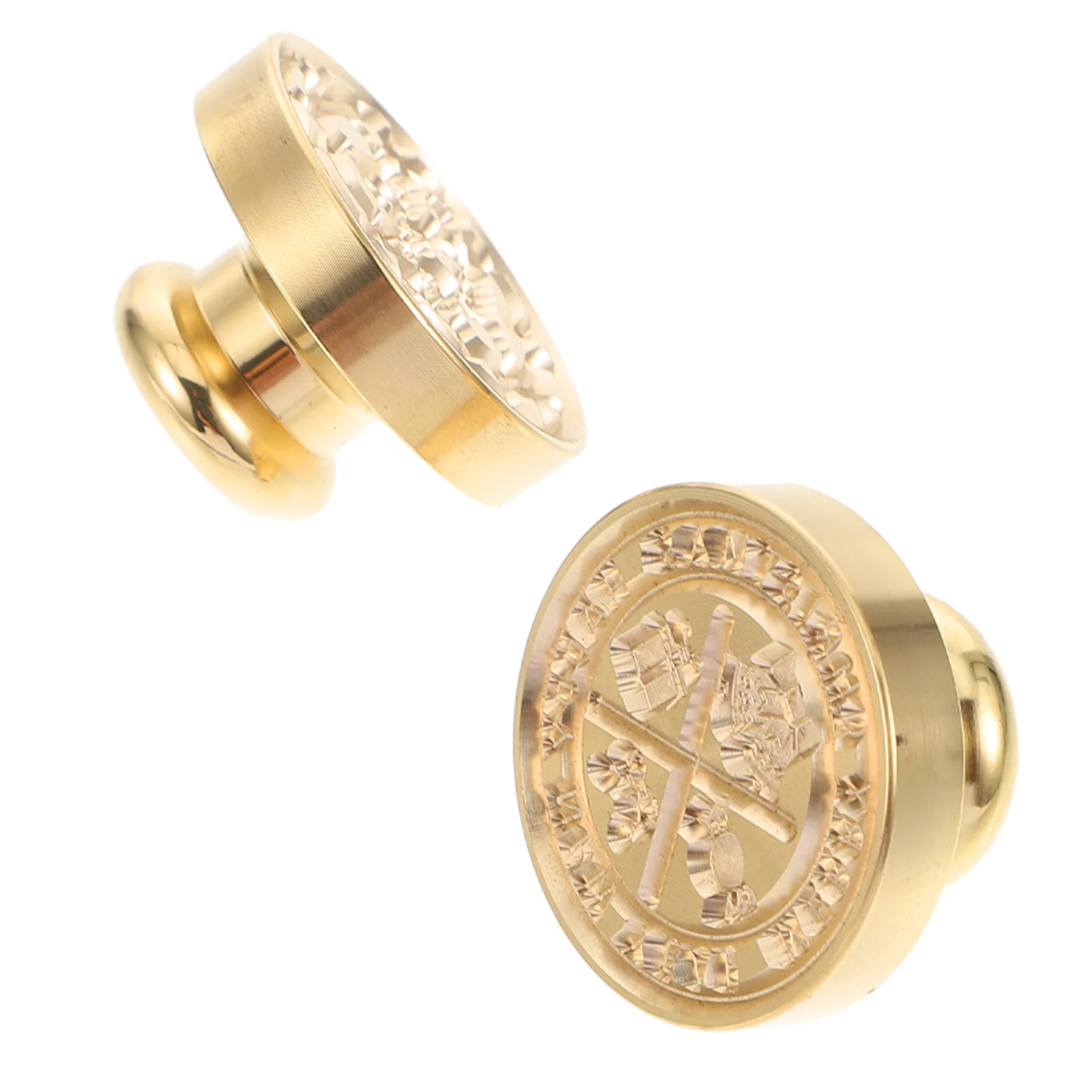 

2Pcs Premium Alloy Fire Wax Seal Stamp Heads Christmas Theme for Gift Card Sealing Xmas Wax Seal Stamp Head Easy to Clean