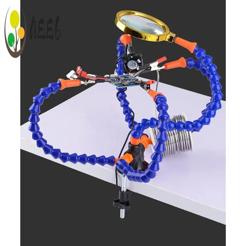

AEE6-Настольный зажим, паяльная станция с гибкими рычагами, держатель паяльника, инструменты для ремонта сварки печатных плат, тиски, ручные
