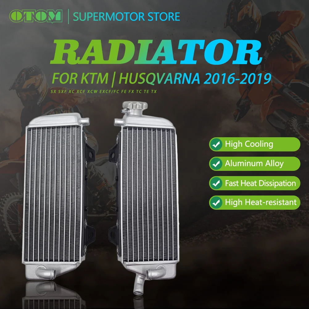 

2016-2019 Motorcycle Engine Cooling Radiator Cooler For KTM EXC EXCF SX SXF XC XCF HUSQVARNA FC FE FX TC TE TX 125 250 300 350