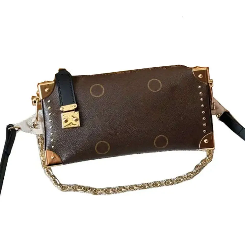 

Designer Shoulder Bag Side Trunk Bag Women Soft Box Bag Designers Chain Bags Luxury Crossbody Bag Lady Tote Bag Underarm Bags Fa