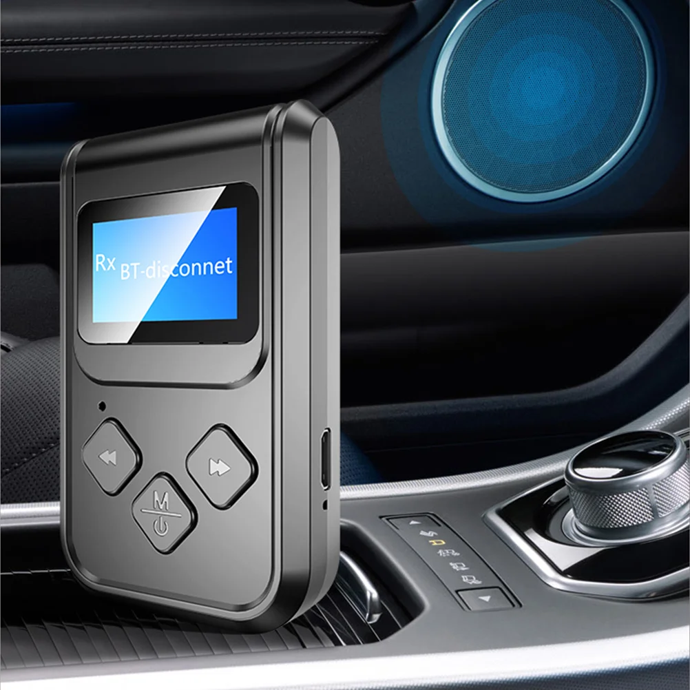 

Sturdy Wireless 5.0 Audio Adapter for Home Store Black Easy Connection High-End Materials Noise Reduction Home 5.0 Audio Adapter