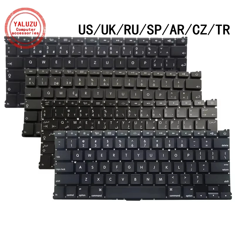 US/UK/RU/SP/AR/CZ/TR English NEW Laptop Keyboard For Apple MacBook Pro A1369 A1466 A1405 MC965