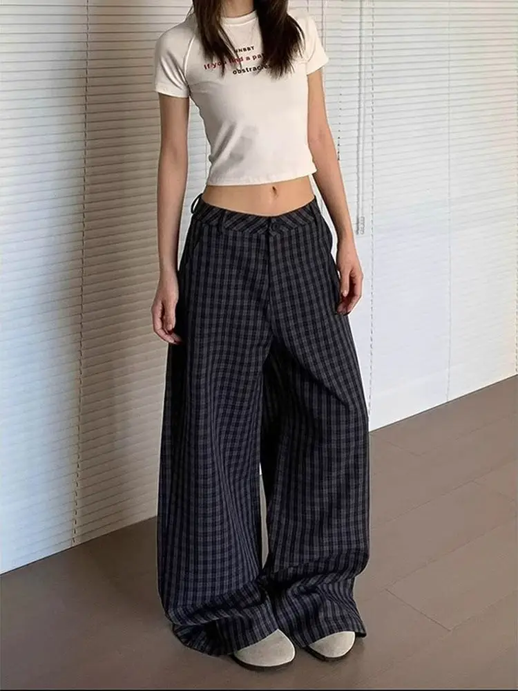 

American Retro Lazy Sle Sports Casual Pants Men's Women's Cleanfit Drape Loose Straight Leg Wide Leg Long Trousers