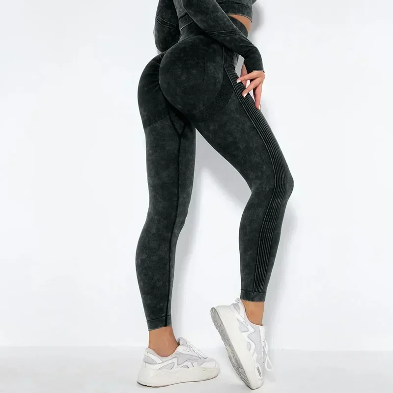 Sexy Skinny Fashion Womens Leggings Yoga Pants Seamless Sweat-releasing High Strecth Lady Trousers New Casual Sport Pants 30156