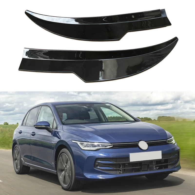2Pcs 99cm Car Rear Roof Spoiler Lip For Volkswagen VW Golf 8 MK8 GTI 2021-2023 Gloss Black ABS
