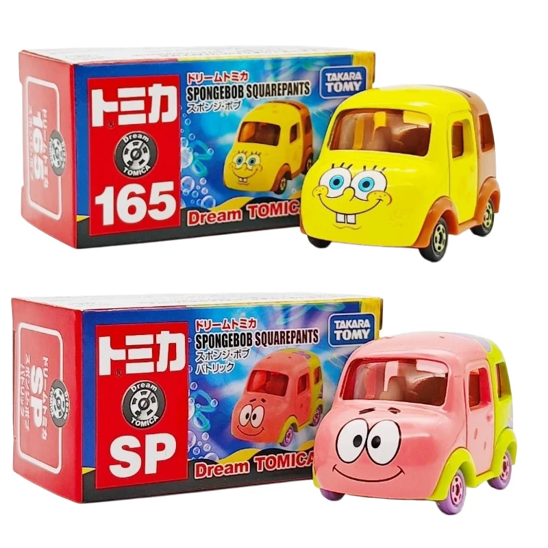 

TAKARA TOMY Dream SpongeBob Patrick Star Simulation Diecast Car Model Alloy Mini Car Toy Gift For Boys