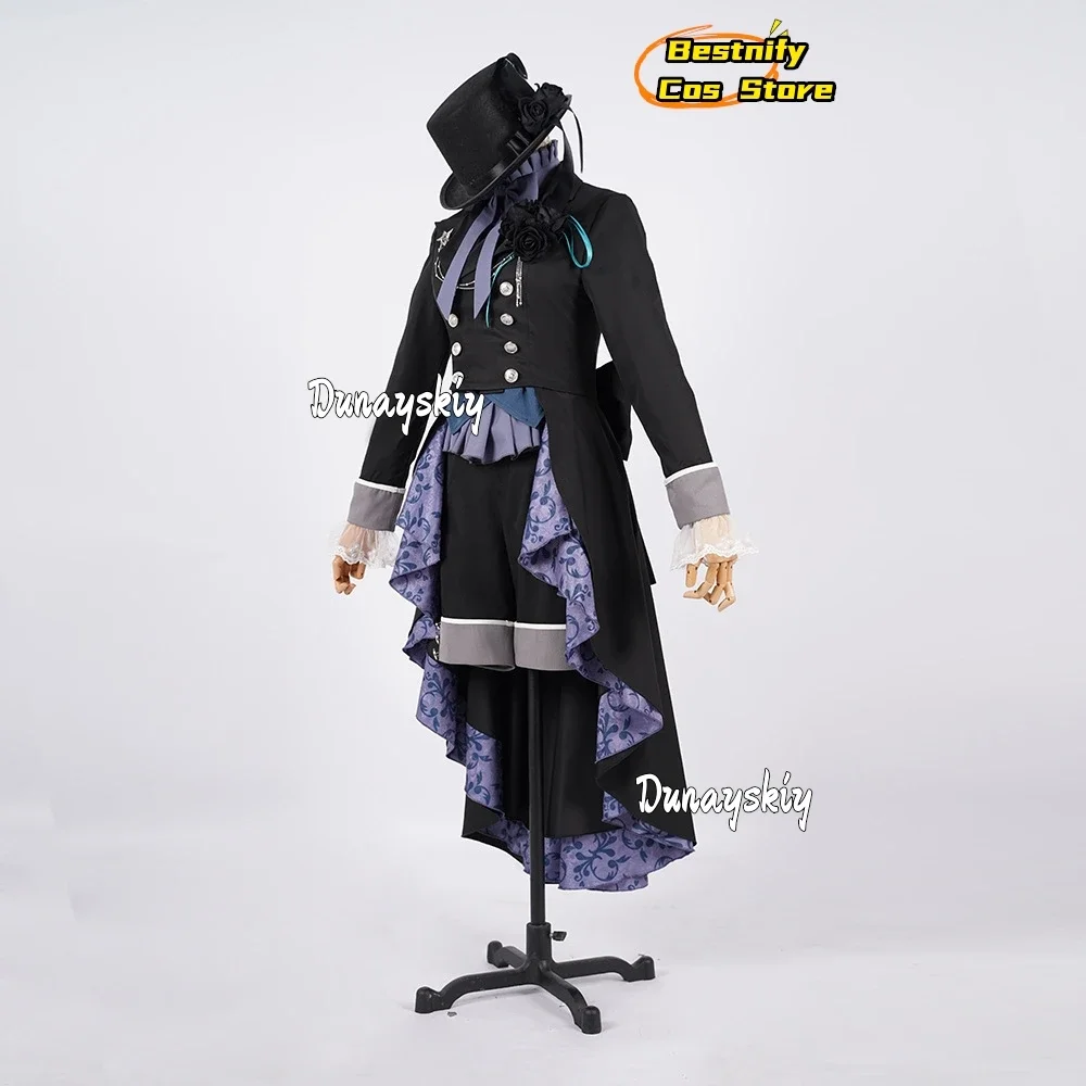 CosplayBlack Butler Ciel Phantomhive Cosplay Kostuum Middeleeuwse Vintage Kant Lange Top Shorts Uniform Anime Outfits Pruik Prop Roll-p