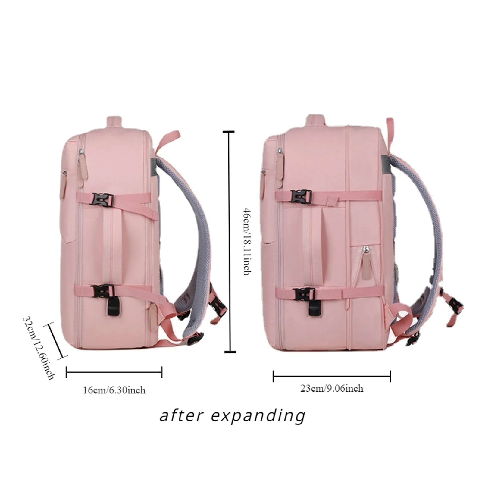 Mochila Escolar Anti-Roubo Impermeável para Homens e Mulheres, Linda Mochila Kawaii, Tamanho de Cabine 15,6 ", Viagem e Caminhadas, Moda