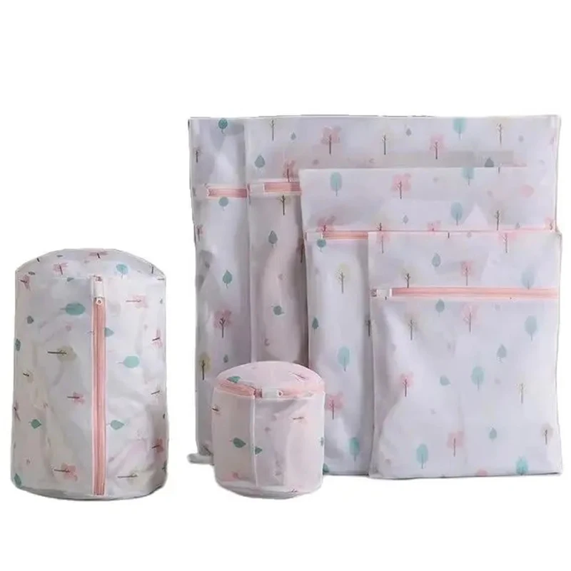Washing Bag For Anti-winding Deformation Bathroom Dirty Clothes Organizer Forest Laundry Bags Machine Wash Pants Sweater Bag New