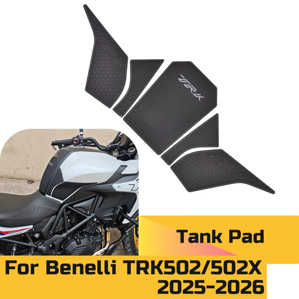

TRK502 TRK502X Tank Pad Stickers Gas Protector For Benelli TRK 502X 502 2025 2026 Motorcycle Kit Knee Protection Oil Decals