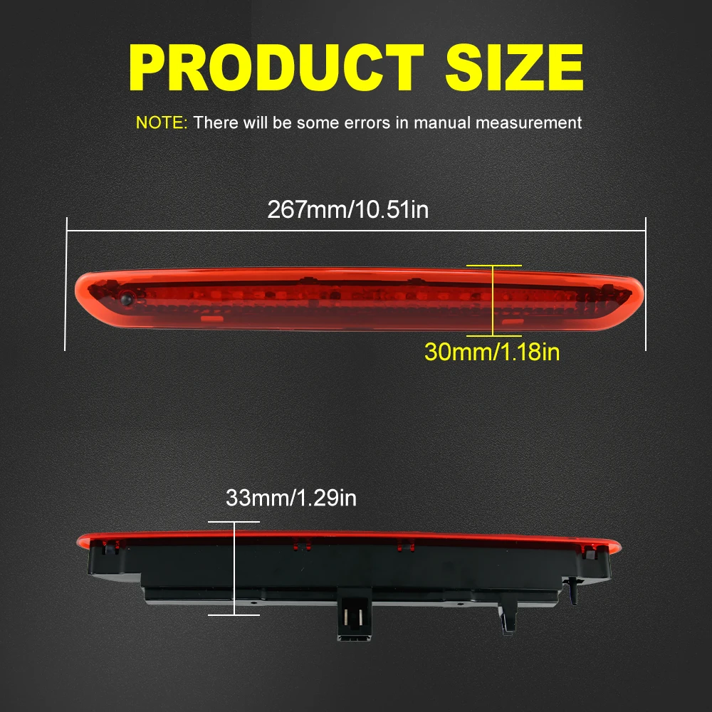 Car Third Brake Light High-Mount Stop Brake Light LED Tail Light for Fiat Grande Punto 2006  2007 2008 2009 2010 2011 2122000407