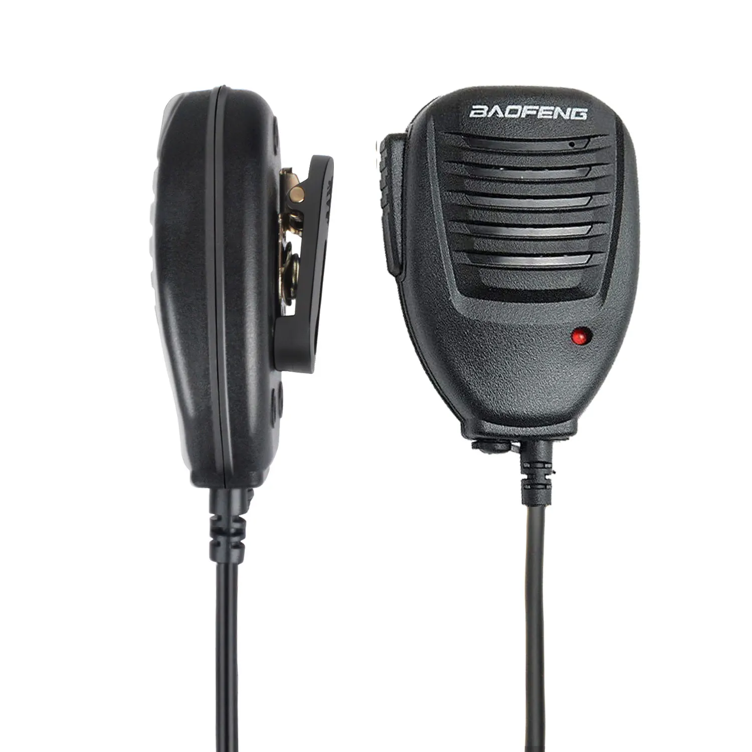 BAOFENG-Walkie Talkie Mic Speaker Microfone, UV-5R Série, BF-888S, BF-88E, UV-17Pro, GPS, UV-5RH, Quansheng UV-K5, UV-K5(8) Rádio