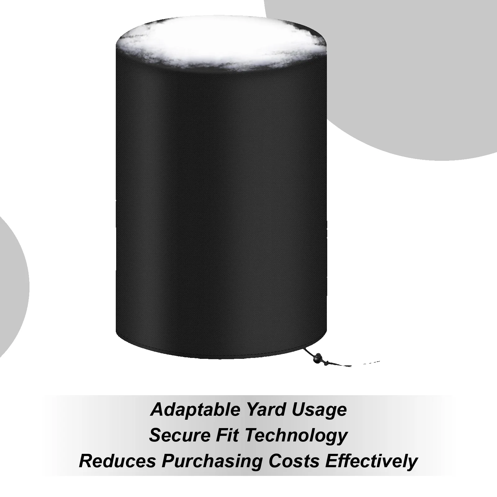 

55-Gallon Barrel Cover Water Collection Barrel Drum Cover All Weather Snow Buckets Screen For Equipment Furniture Yard Garden