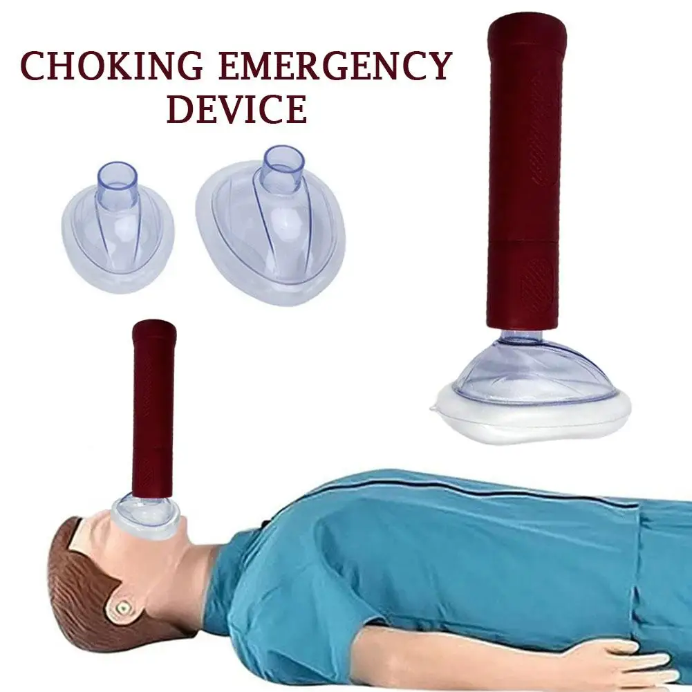 Choking Emergency Device Anti-Choking Rescue Kit First Aid Breathing Trainer Mask for School Training Adults Kids
