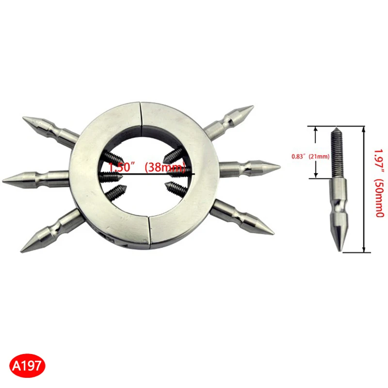 ذكر القضيب كيس الصفن عبودية الفولاذ المقاوم للصدأ خاتم الديك Ballstretcher المسمار البثق تحفيز ديك الدائري Cbt BDSM الجنس لعب للرجال