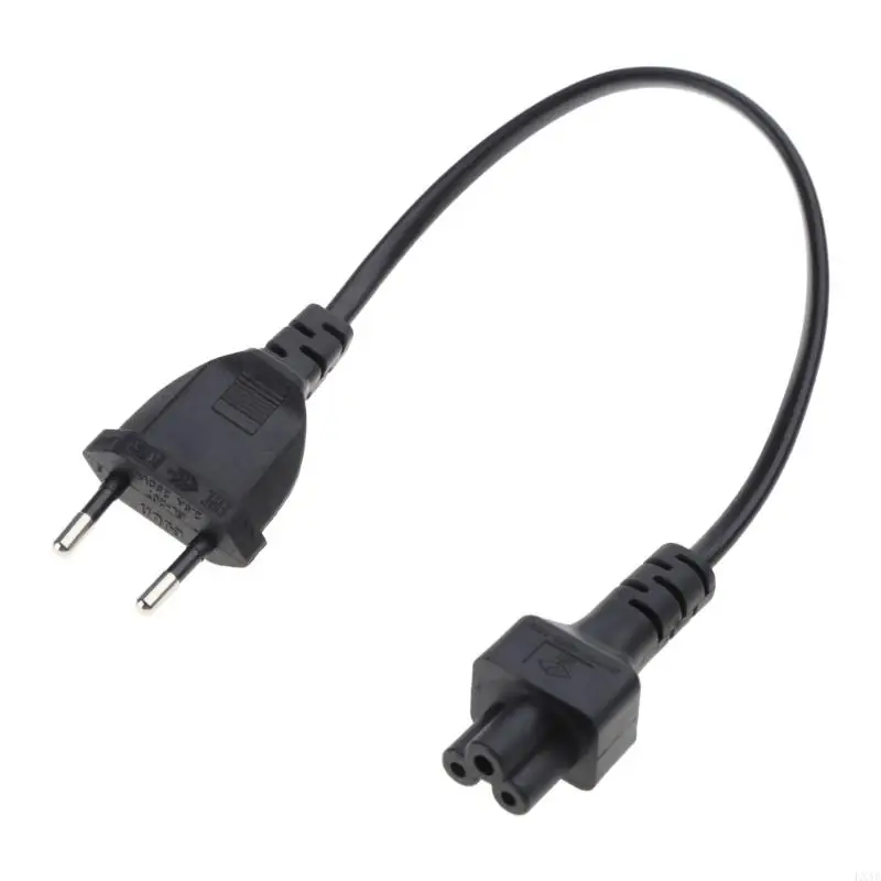 LXAF Power Adapter Cord EU 2 Pin Male To IEC 320 C5 Micky For Notebook Power Supply 3