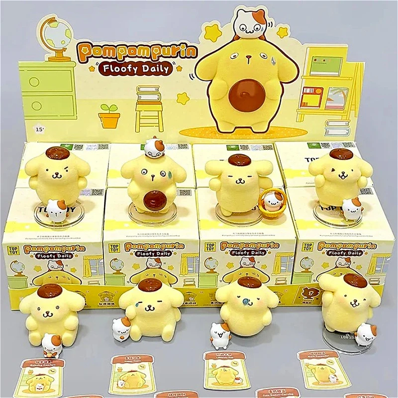 

TOP TOY Pompompurin Floofy Daily Series Blind Box Cute Desktop Ornament Figure Model Cute Anime Doll Surprise Bag Pendants Gift