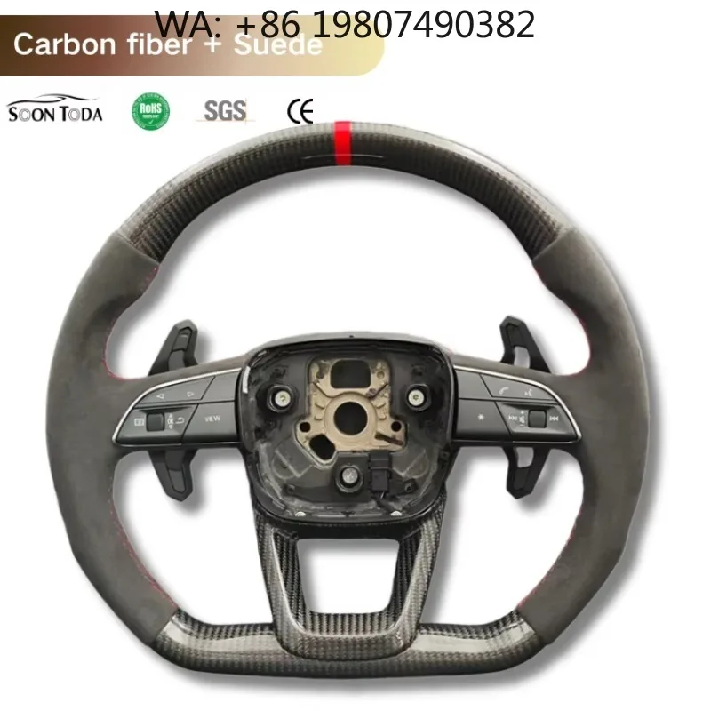 

Comfortable Suede Carbon Fiber M Style Custom Steering Wheel Fit A3 A4 A5 A6 A7 S3 B9 S4 S5 B8 B9 RS3 RS5 RS7