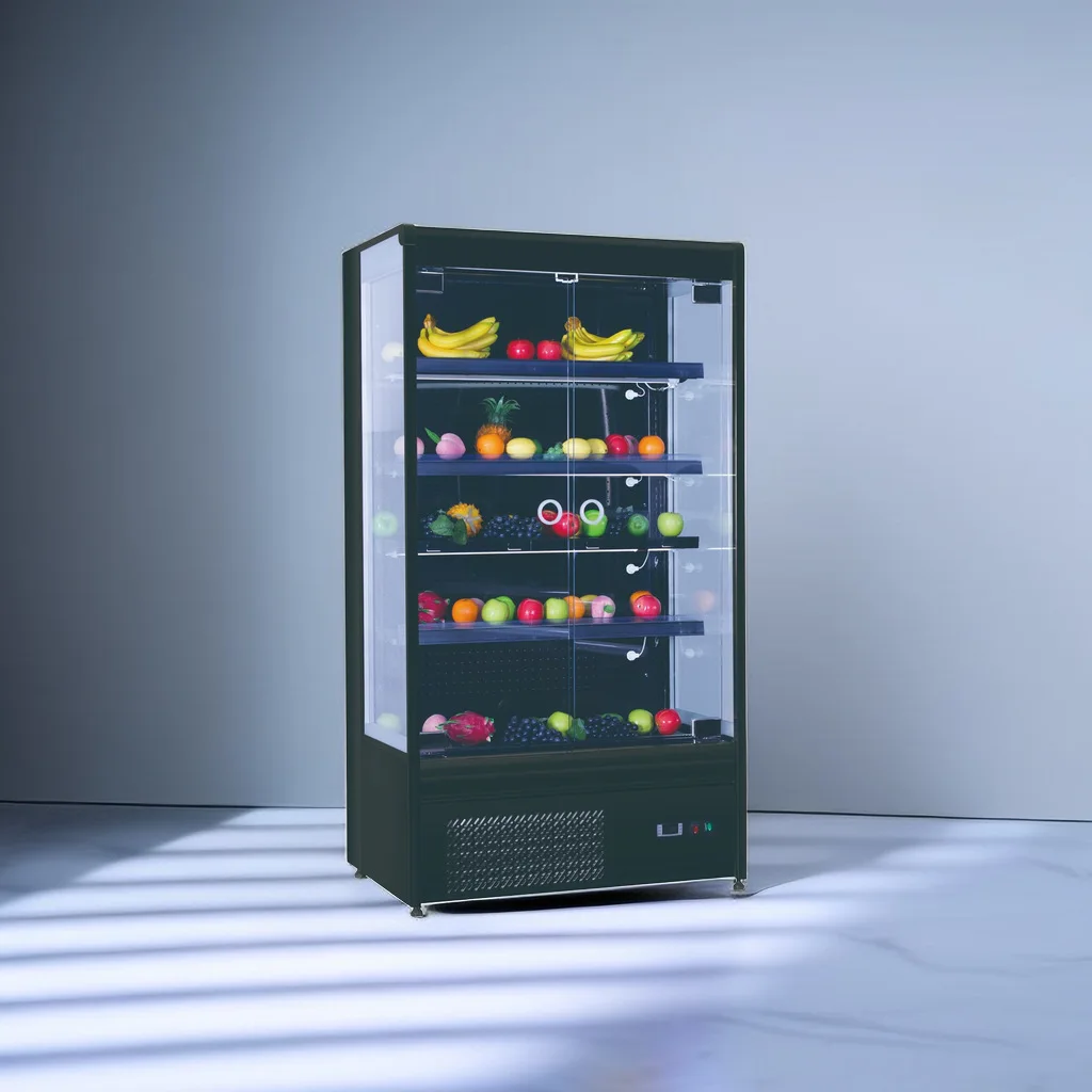Export unit without border, convenience store beverage fruit and vegetable refrigerated display cabinet