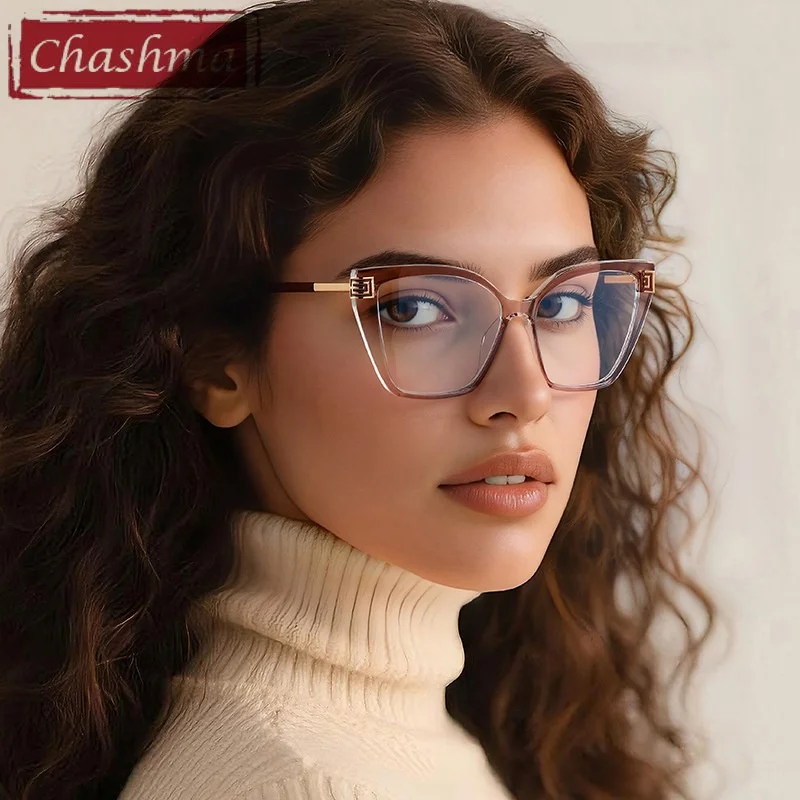 

Chashma Prescription Glasses Trendy Optical Crystal Light Teens Frames Women Fresh Style Recipe Spectacles Cat Eye Eyeglasses