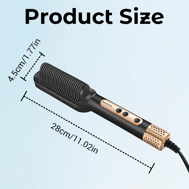 Electric Splint Straightener Curling Iron Quick Heating Ceramic Board Dry and Wet Dual-use LED Temperature Regulating Hair Salon