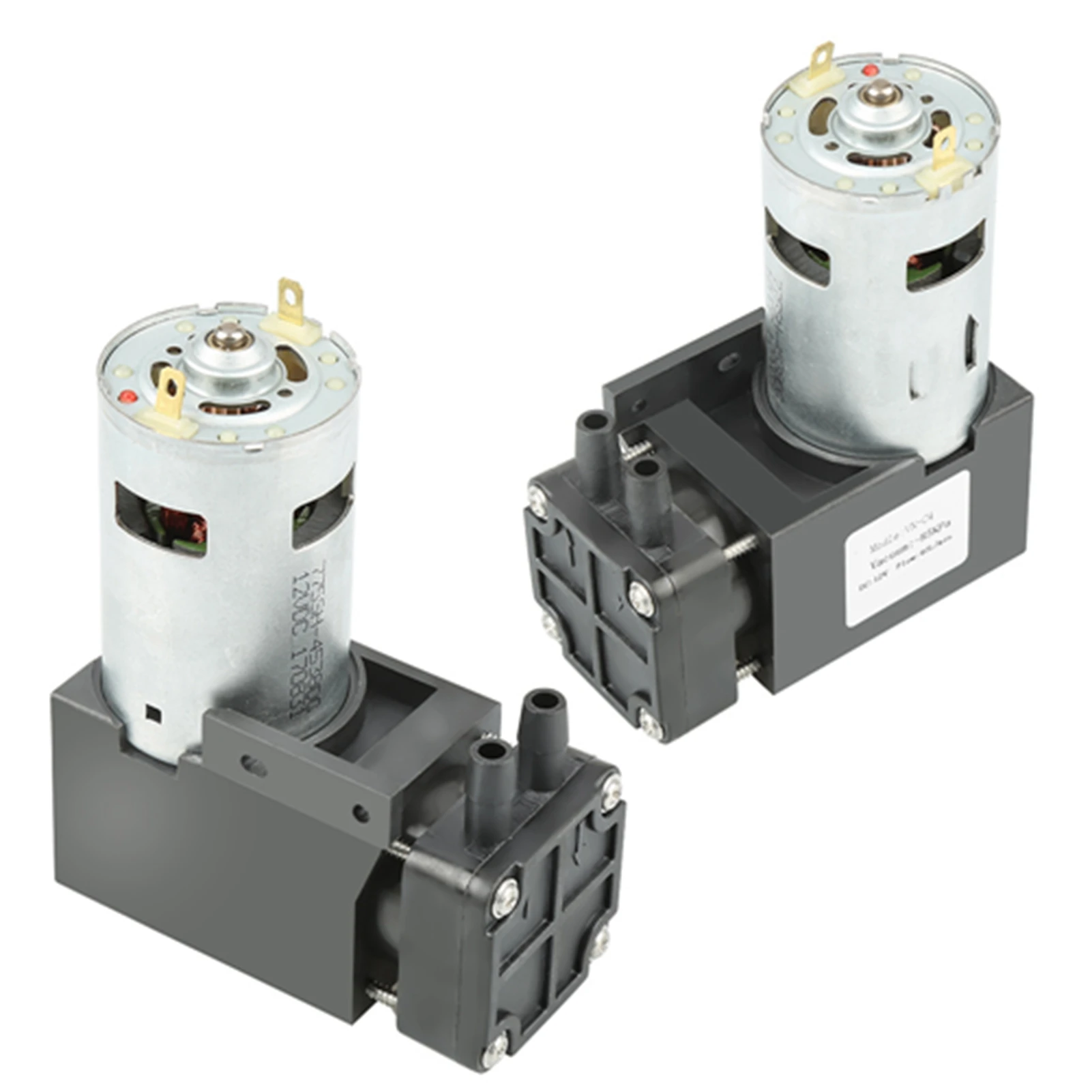 مضخة 12 فولت DC12V 42 وات مضخة تفريغ صغيرة صغيرة بدون زيت ‐ 85KPa 40L/min مضخة صغيرة بدون زيت مضخة تفريغ