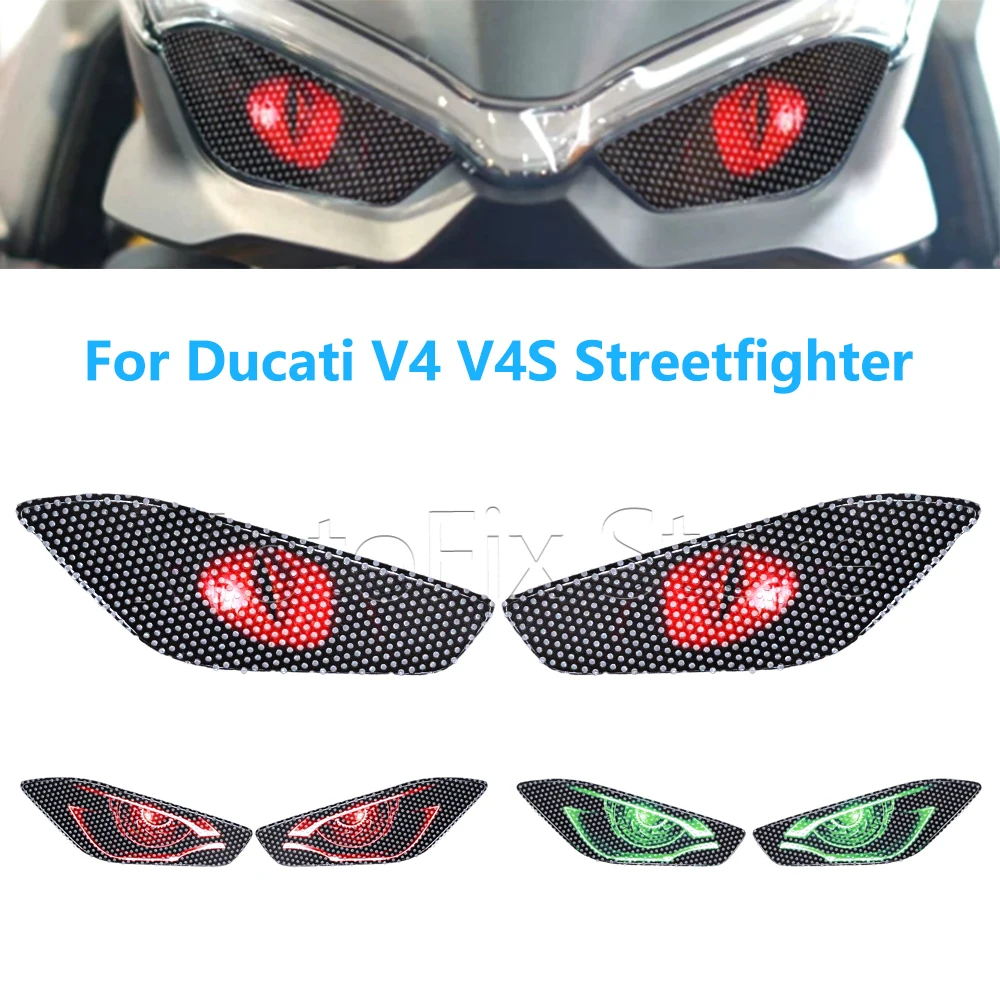 

Наклейки-защита для фар мотоциклов Ducati V4 V4S V4 S Streetfighter, наклейки на передний обтекатель, наклейки на фары