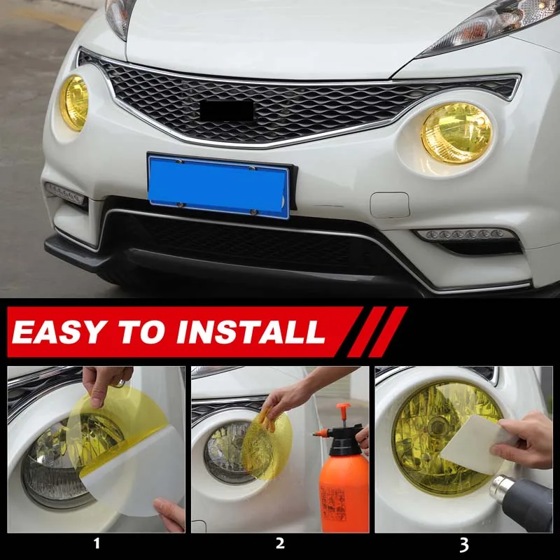 

Для Nissan Juke/Infiniti ESQ 2011-2019 годов: желтые пленочные наклейки на фары, пленка для изменения цвета фар, внешние автомобильные наклейки из TPH.