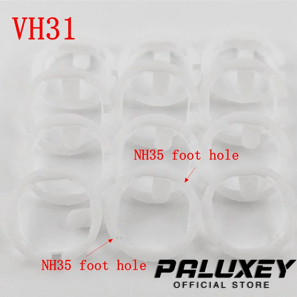 TMI VH31 With NH35 Foot Hole Holder Case Spacer Plastic Inner Ring Watch Case Cushion Mount Spacer Gasket For VH31 Movement