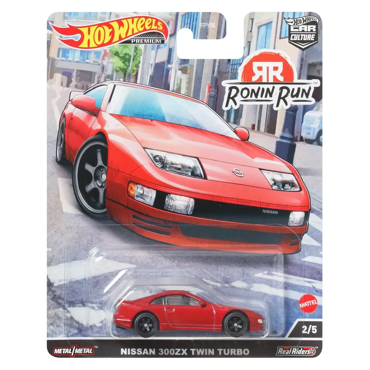 Original Hot Wheels Car Culture Series Fpy86 Sport Car Collection Models Alloy Ronin Run Series Mazda Rx7 Nissan 300 Car Gift