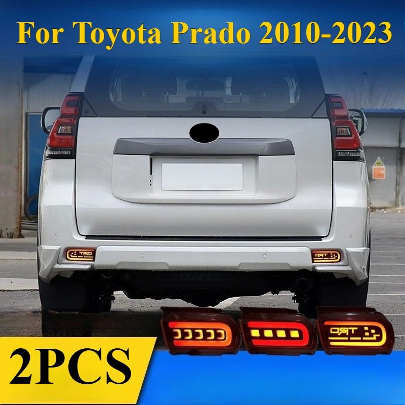 

Для Toyota Prado 2010-2023: комплект светодиодных фонарей на бампер из 2 предметов — аксессуары для обновления кузова Plug & Play (стиль для бездорожья)