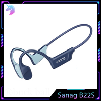 Sanag B22s Bone Conduction Earphone Bluetooth5.3 Dynamic 16Hours Playtime Spatial Sound Field IPX5 Custom Waterproof Headphones