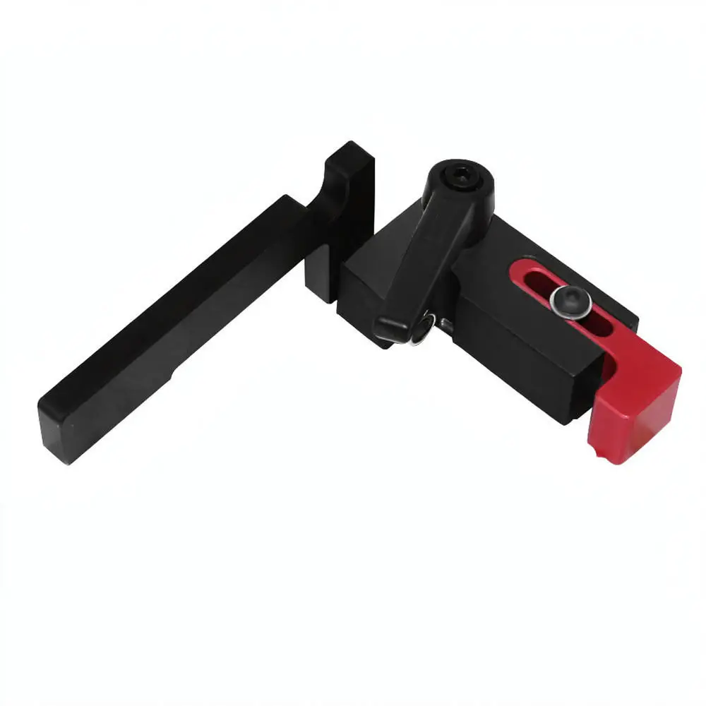Precision Type 75 Miter Fence Stop Block Aluminum Alloy T Track Sliding Limiter Woodworking Workbench Cutting Tool