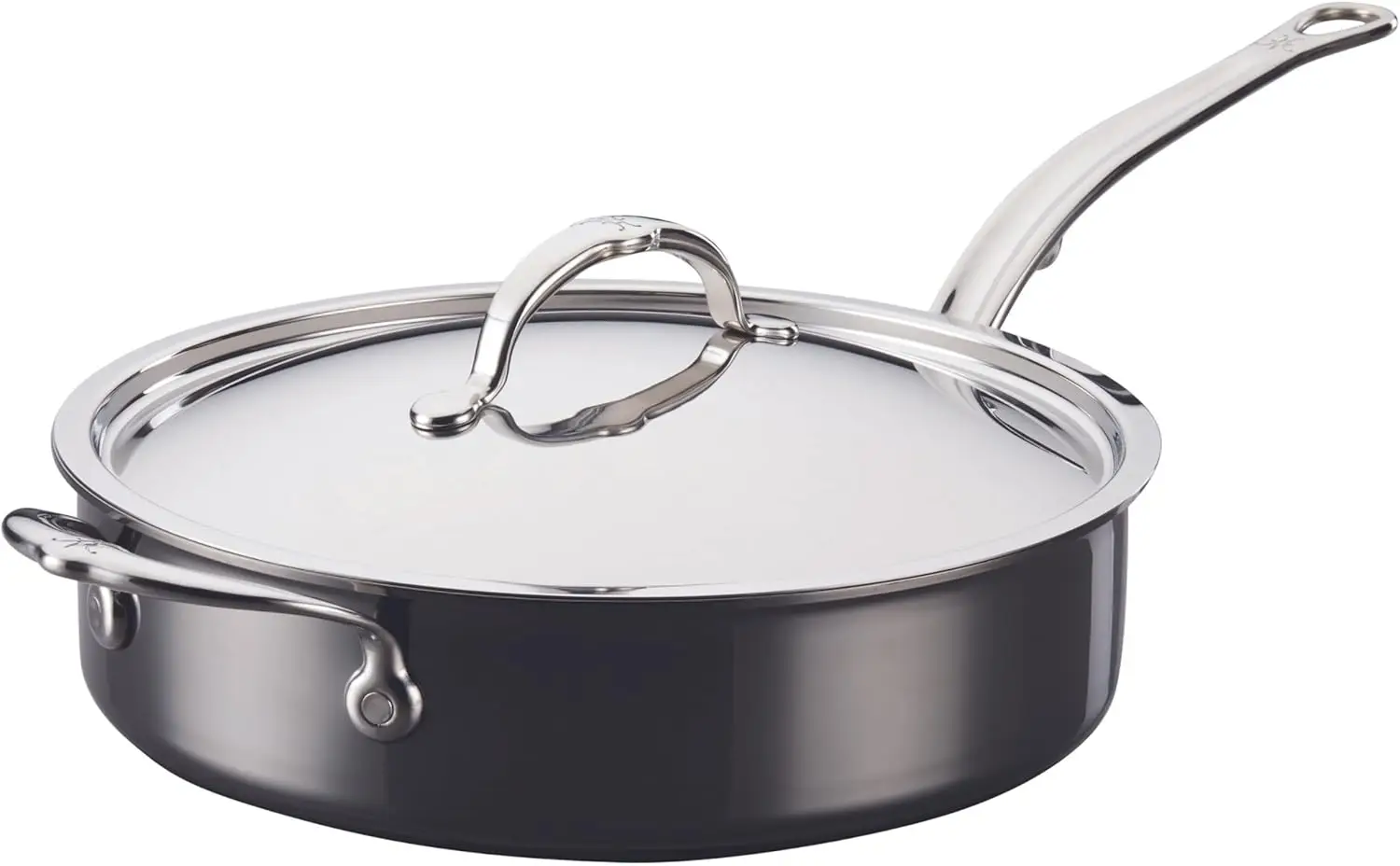 Hestan - NanoBond Collection - Titanium Stainless Steel 3.5-Quart Sauté Pan with Lid - Toxin, PFAS, & Chemical Free Clean Cookwa