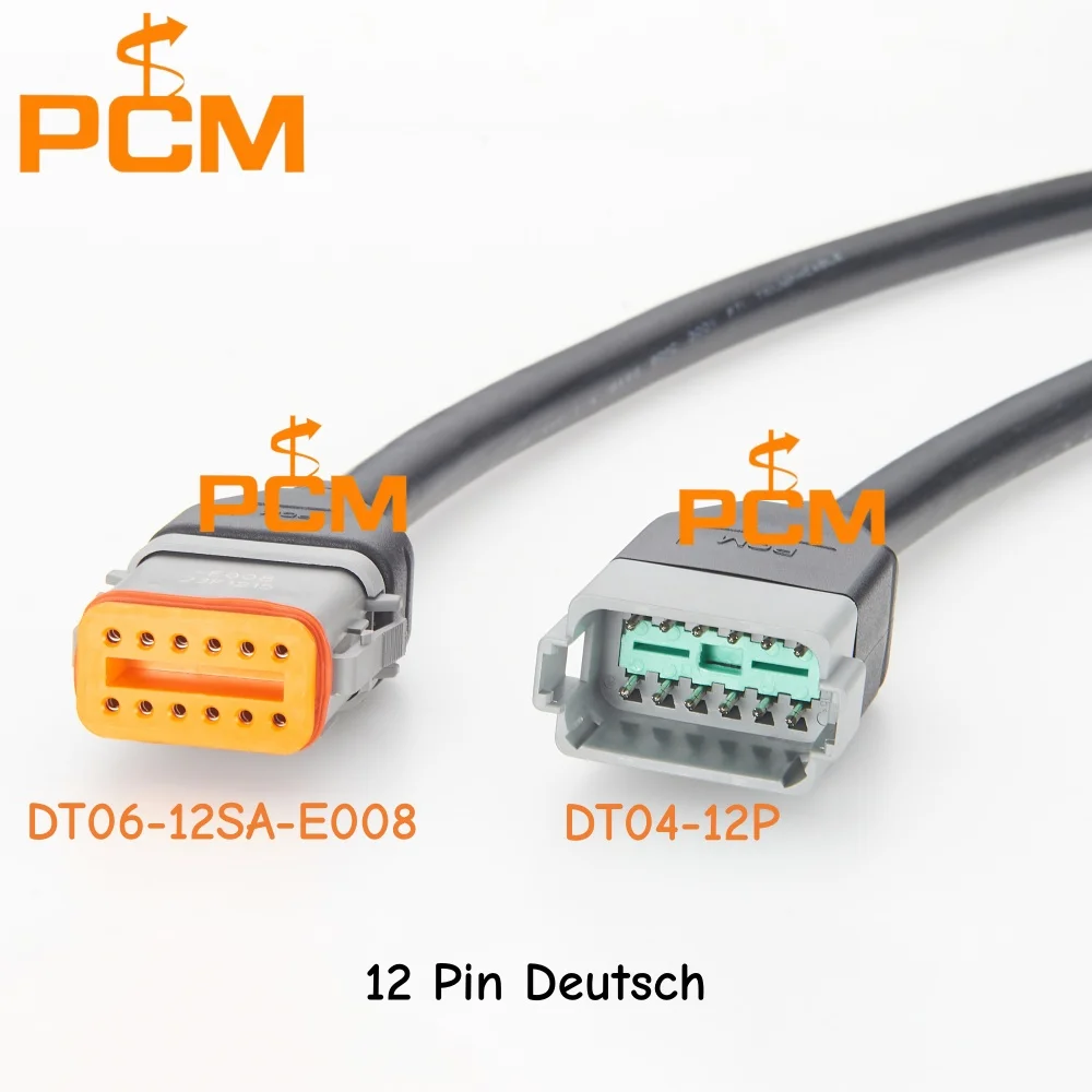 Deutsch DT Series DT04-12P Male to DT06-12S Female 12 Pin 16AWG Waterproof Extension Cable for Agricultural Machinery ECU