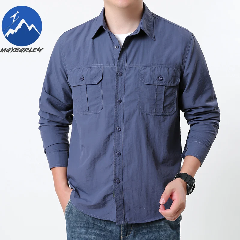 

Мужская модная рубашка Maxbarley 2026: высококачественная, быстросохнущая, дышащая, для работы, туризма и рыбалки, тонкий кардиган на весну