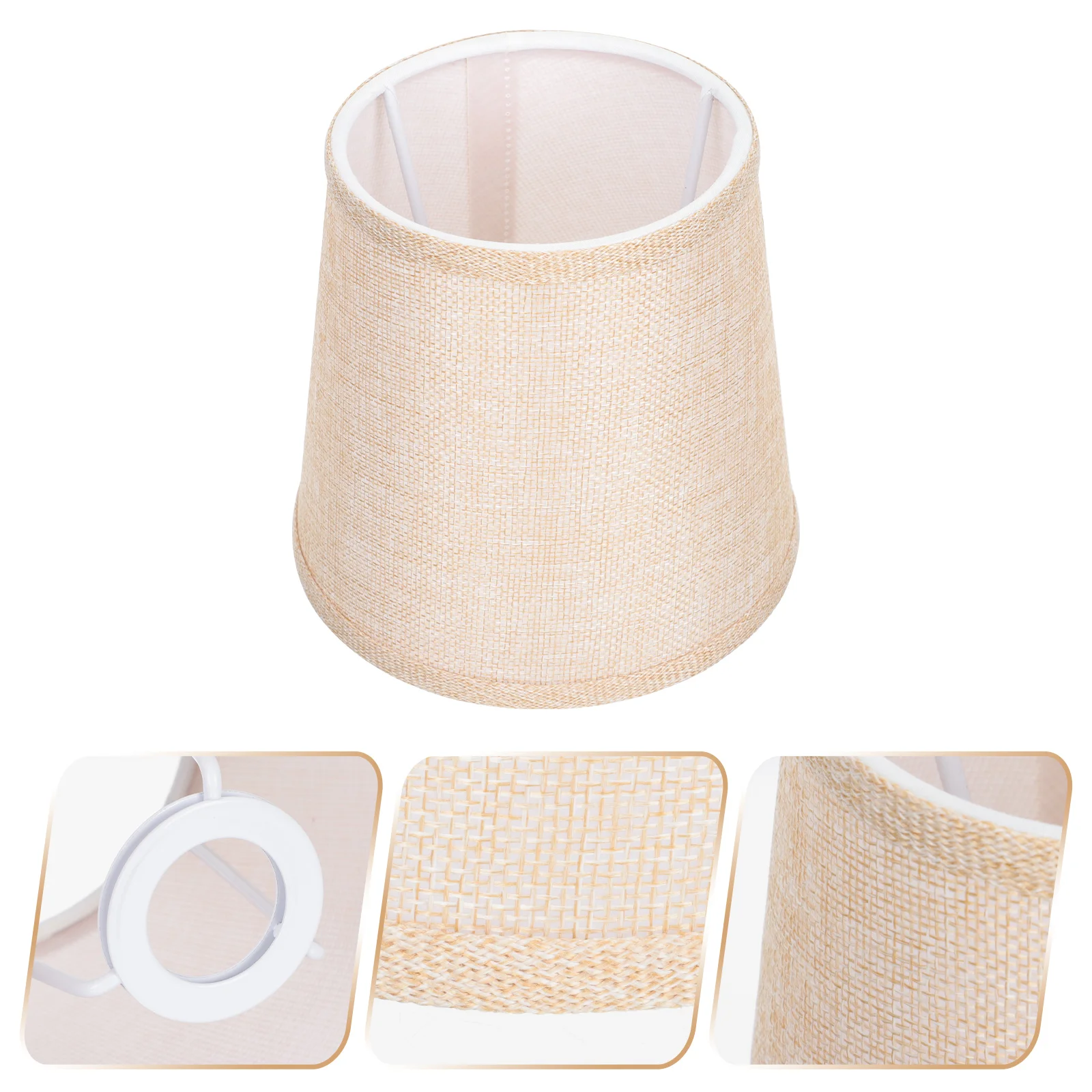 

E14 Lampshade Candlesticks Resistant Cover Decorate Stylish Light Ceiling Cloth Iron Reliable Fabric Decorative
