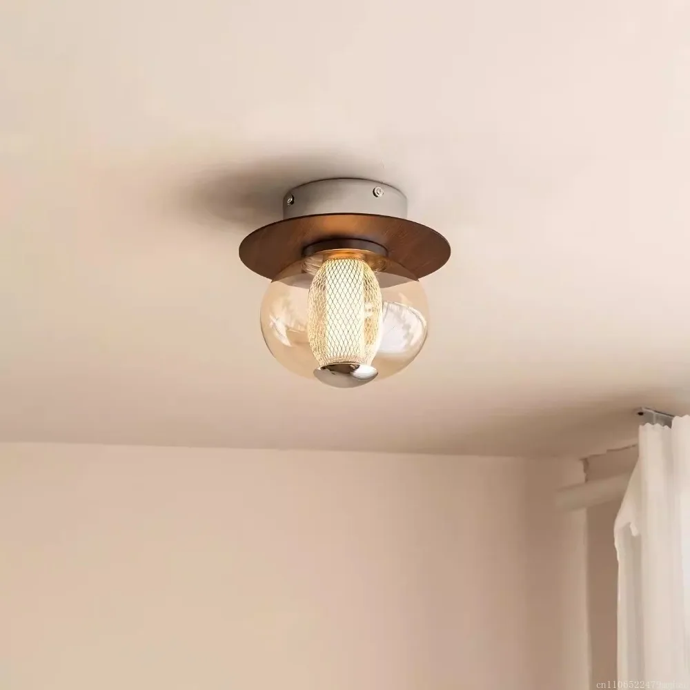 

New Chinese & Italian Retro Glass Entryway & Hallway Lamp, Modern Designer Ceiling & Corridor Lighting with Vintage Ambient Feel