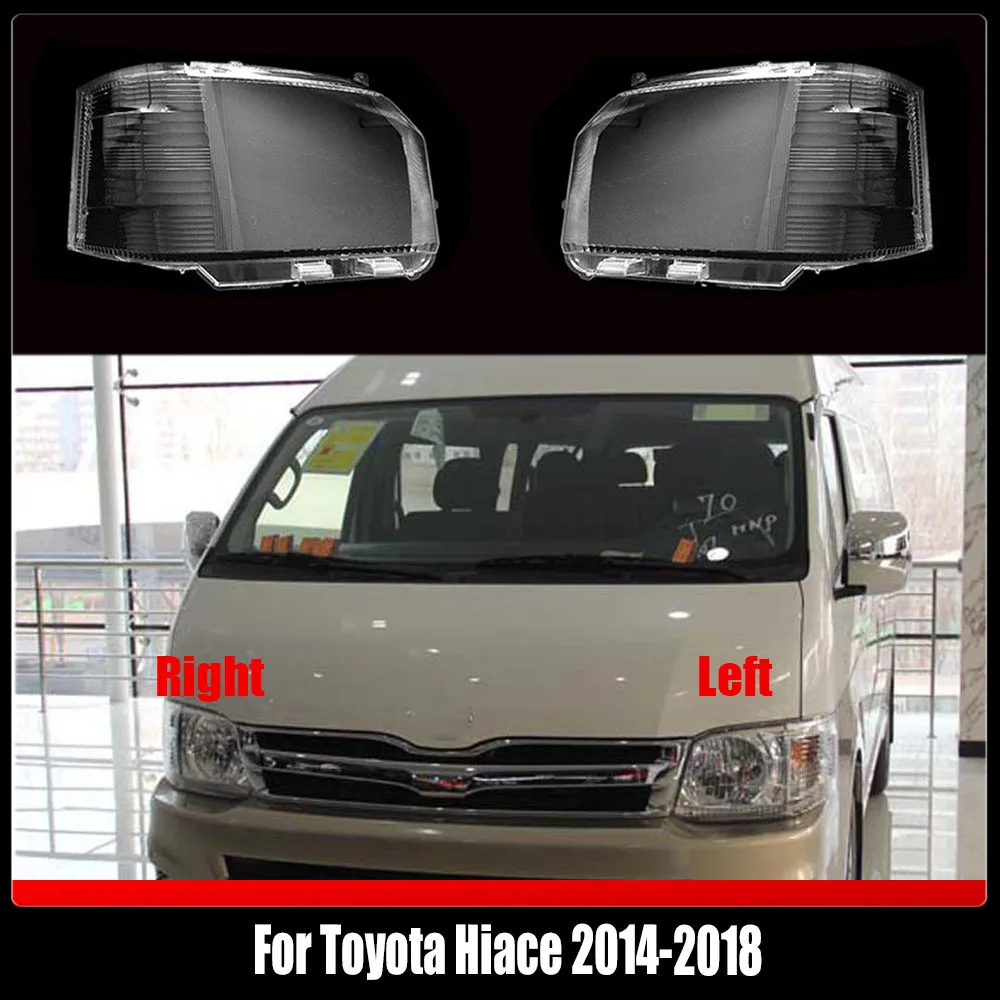 

Transparent Lampshade Headlamp Cover Lamp Shade Headlight Shell Lens Plexiglass For Toyota Hiace 2014-2018