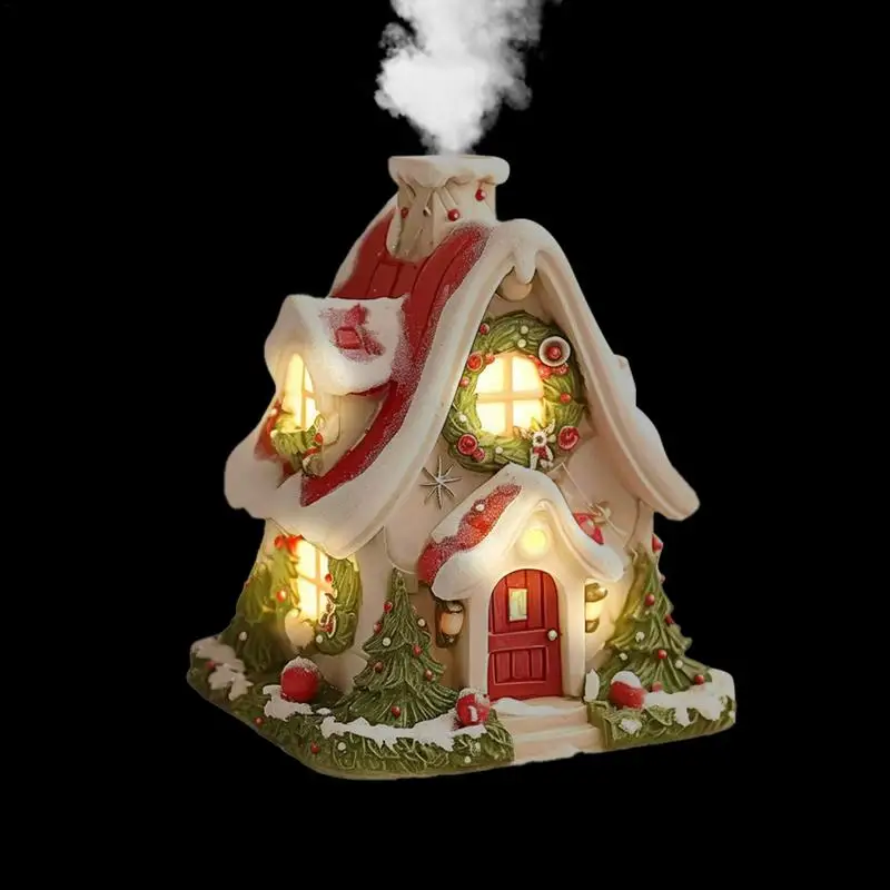 Incense Burner House Creative Christmas House Incense Burner Christmas Cabin Incense Burner for Den Bedroom Tea Room Yoga Room