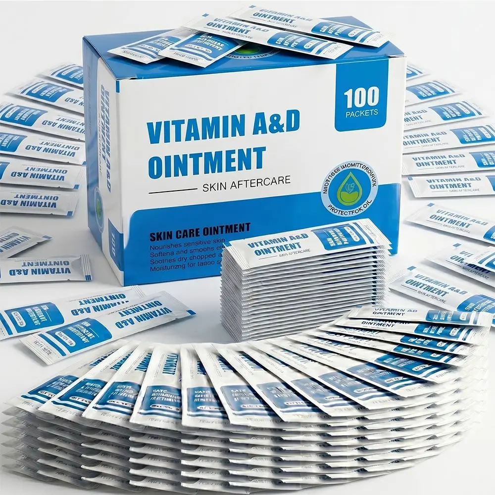 

200/100/50/10PCS Tattoo Aftercare Cream Vitamin A&D Ointment Skin Repair Moisturizer For Tattoo Permanent Makeup Recovery