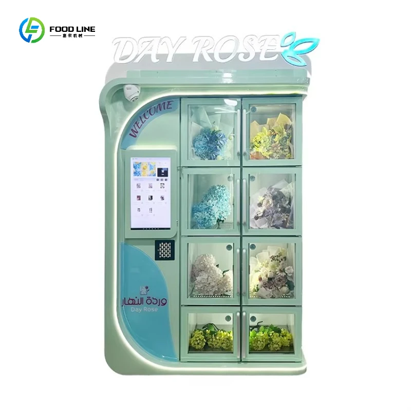 Customized Commercial Money-making Flower Vending Machine with SDK Touchscreen Cloud-Based Management Multiple Payment Options