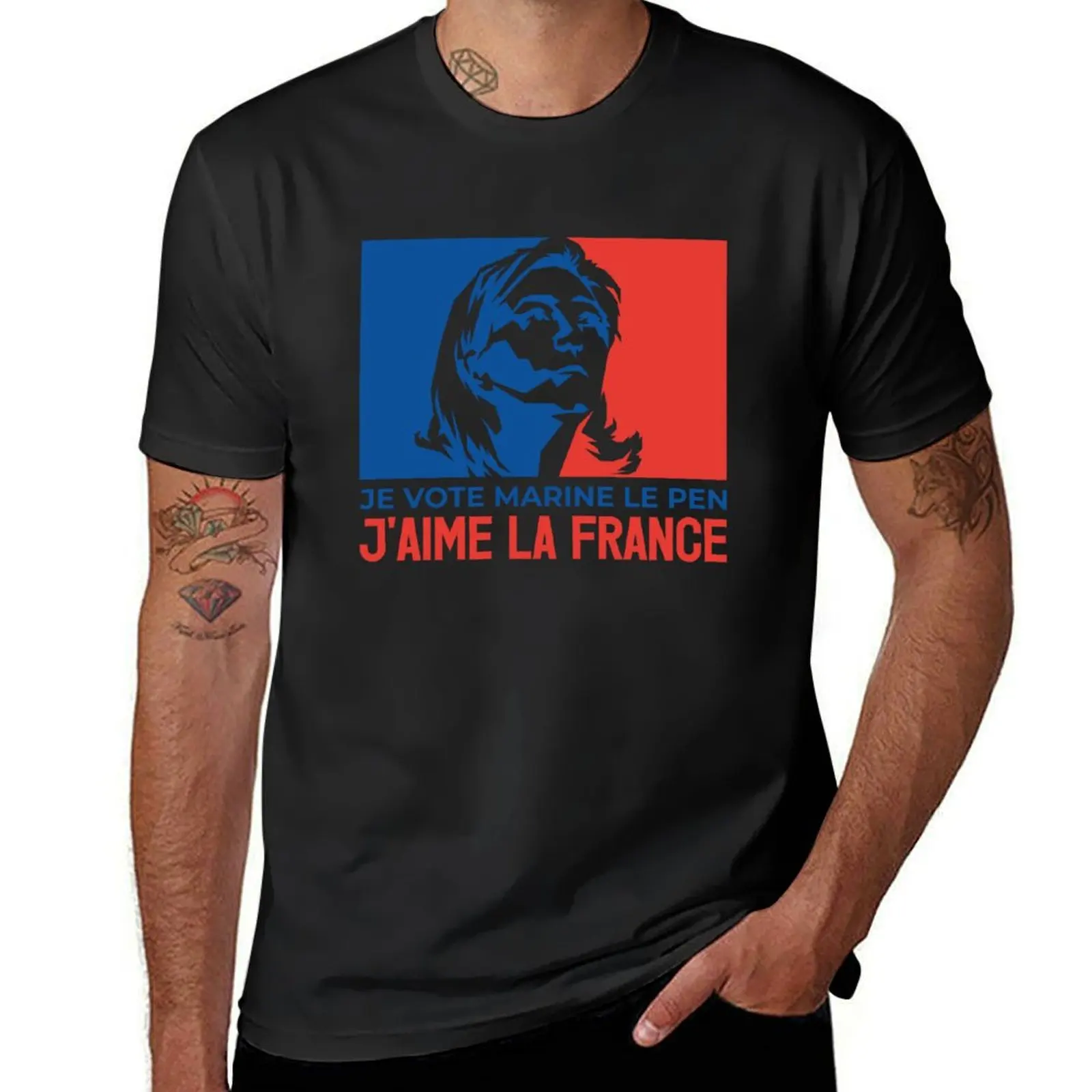 Marine Le Pen T-Shirt quick-drying vintage clothes shirts graphic tees sports fans men graphic t shirts