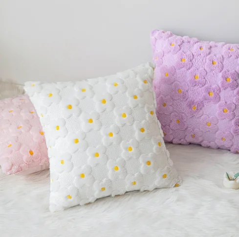 New Product: Daisy Pillow Cover, Rural Style Home Sofa Pillow Cover, Bedhead Cushion Cover