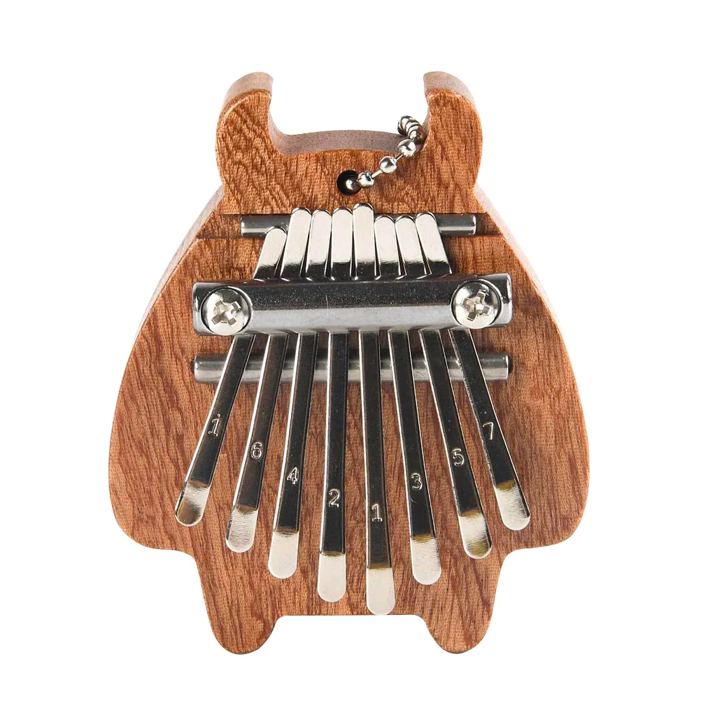 

Wooden Thumb Piano Finger for Adults Delicate Tuning Hand Metal Mini Kalimba Instrument