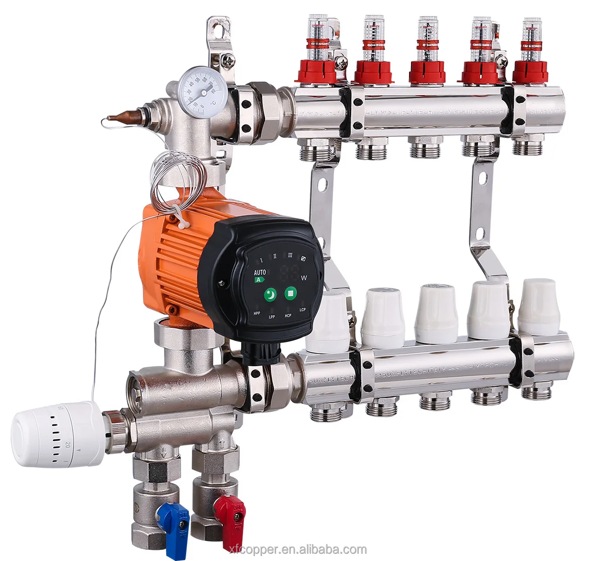

Производитель теплого пола, система HVAC, нагревательный коллектор с водяным насосом