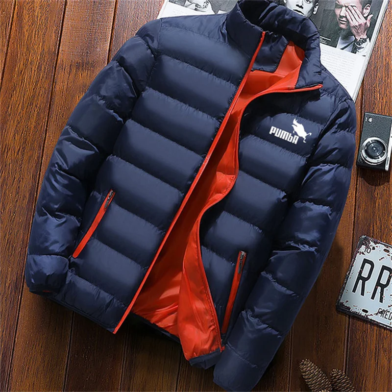 Men\'s New Autumn and Winter Casual Warmth Thickened Waterproof Coat Parka Windproof Hooded 2024