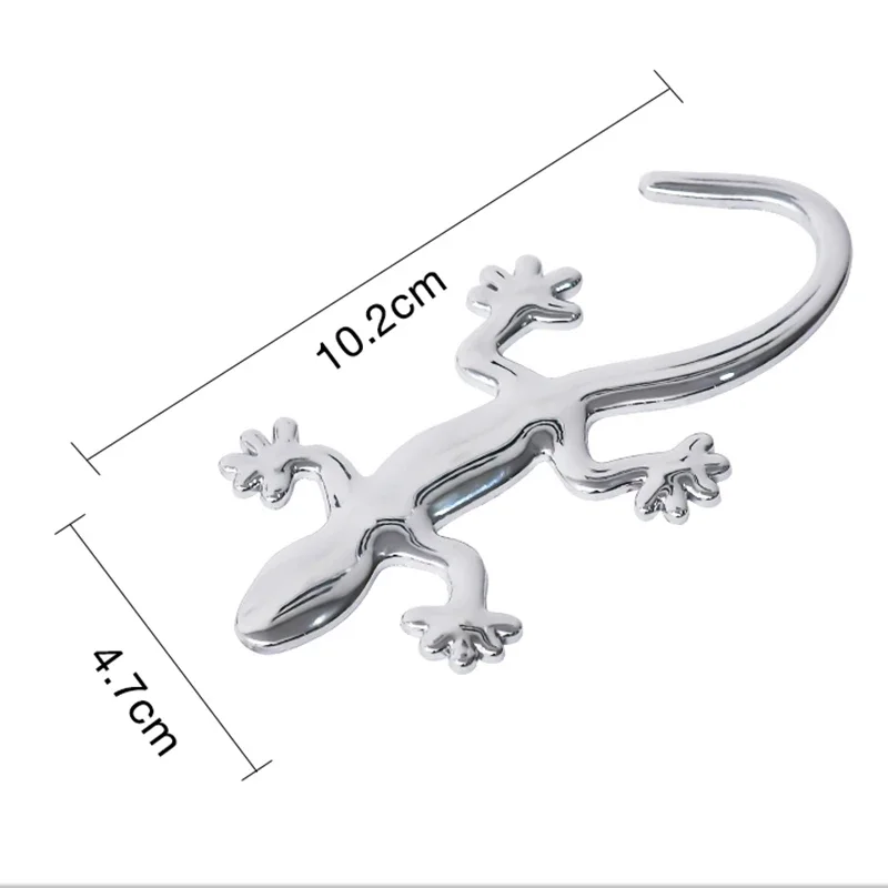 Creative Lizard Gecko Car Sticker 3D Metal Emblem Badge Car Motorcycle Styling Sticker Decals Animal Decoration Auto Accessories