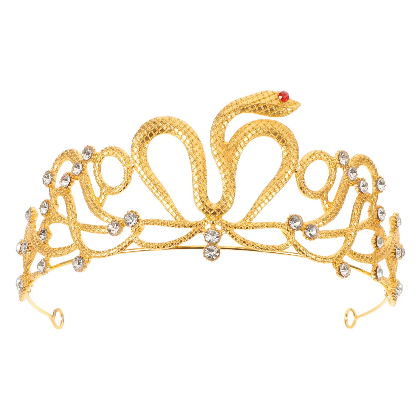

Egyptian Snake Crown Headpiece for Women Rhinestone Bridal Wedding Tiara Bride Crown Birthday Halloween Costume Party Hair