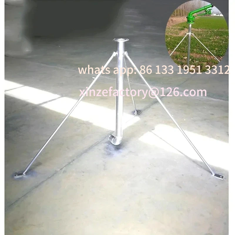 

Customizable Metal Stand for Irrigation System 2" Big Rain Gun Sprinkler Stand Connect Rain Gun sprinkler metal tripod Stand